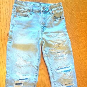 American eagle distressed skinny jeans